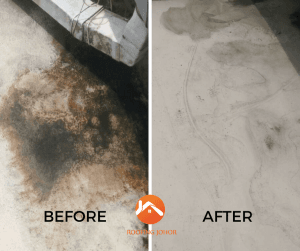 Horizon Hills Roof Johor roofing services Before after