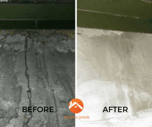 Kempas Johor roofing services Before after