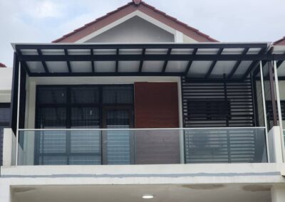 ACP Awning Installation at Bukit Indah