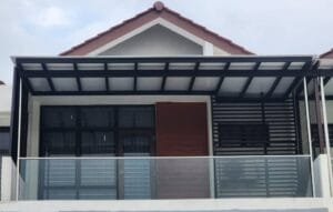 ACP Awning installation in johor bahru