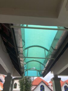 Polycarbonate rawning at Bandar Dato Onn