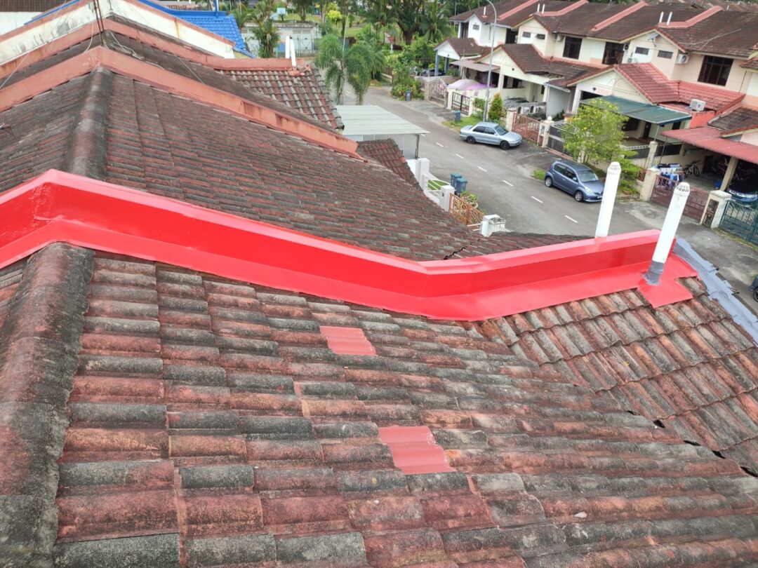 roof leak repair at Taman Perling