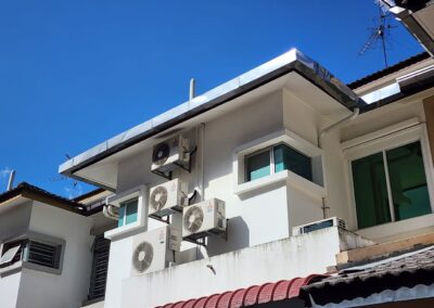 Stainless Steel Rain Gutter Installation at Taman Perling