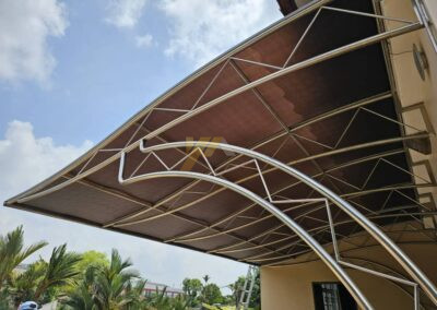 Polycarbonate Installation at Taman Abad