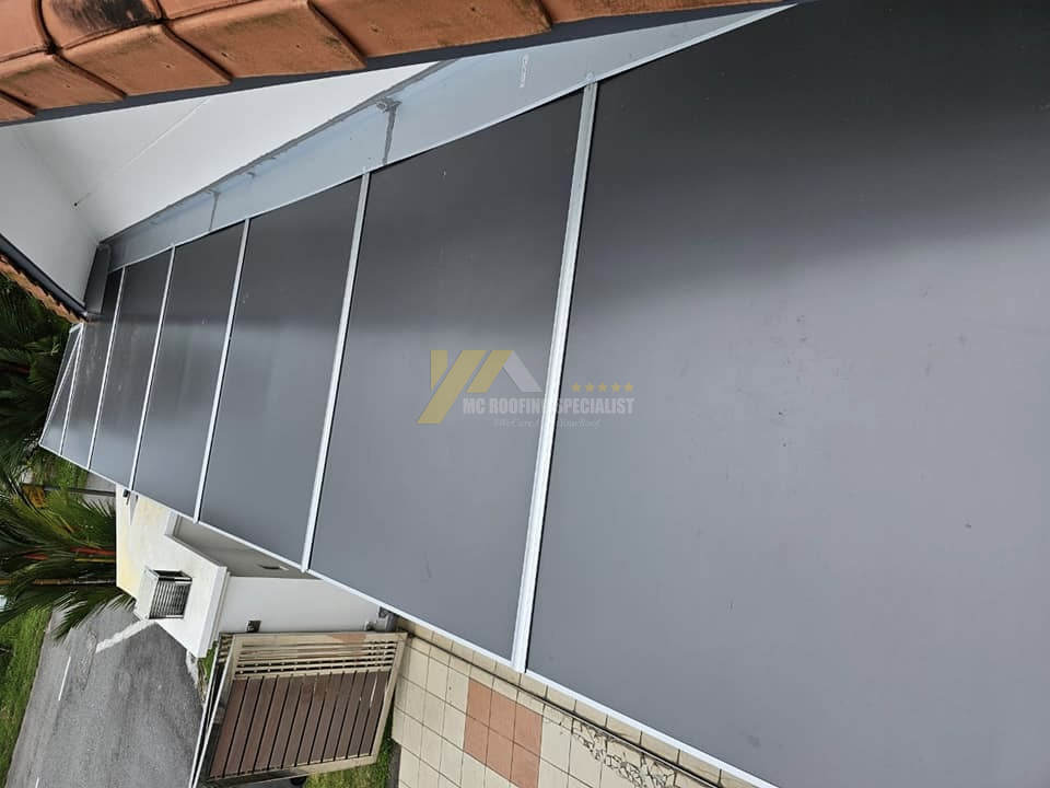 ACP awning installation in Johor Bahru