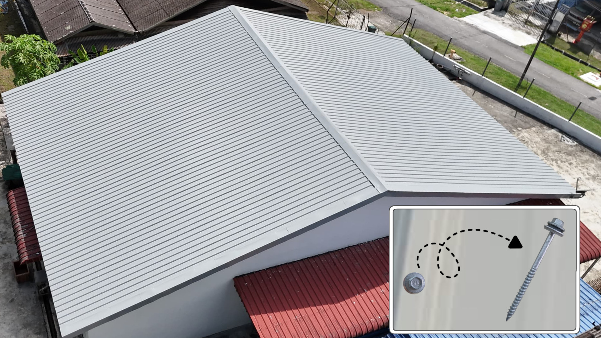 金属工业瓦屋顶维修