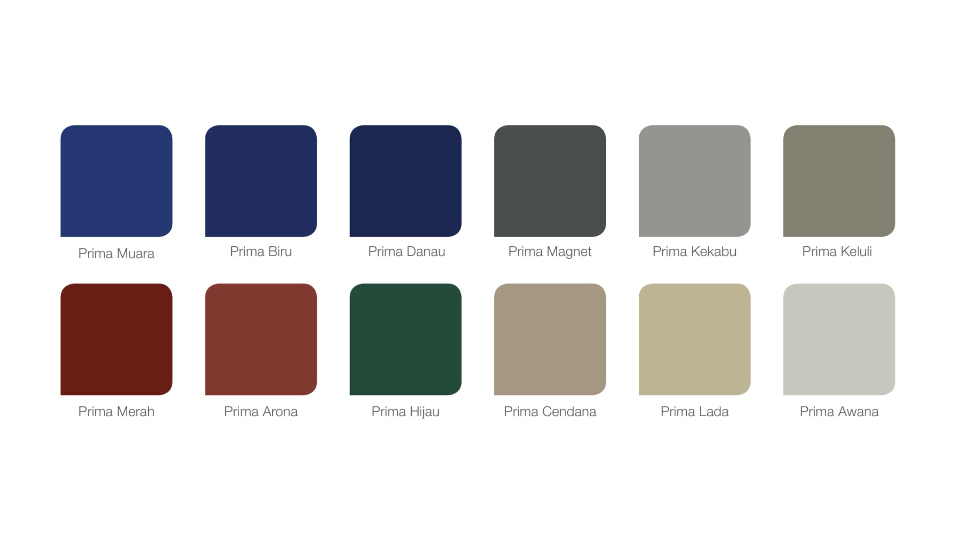 Wide Range of Colours